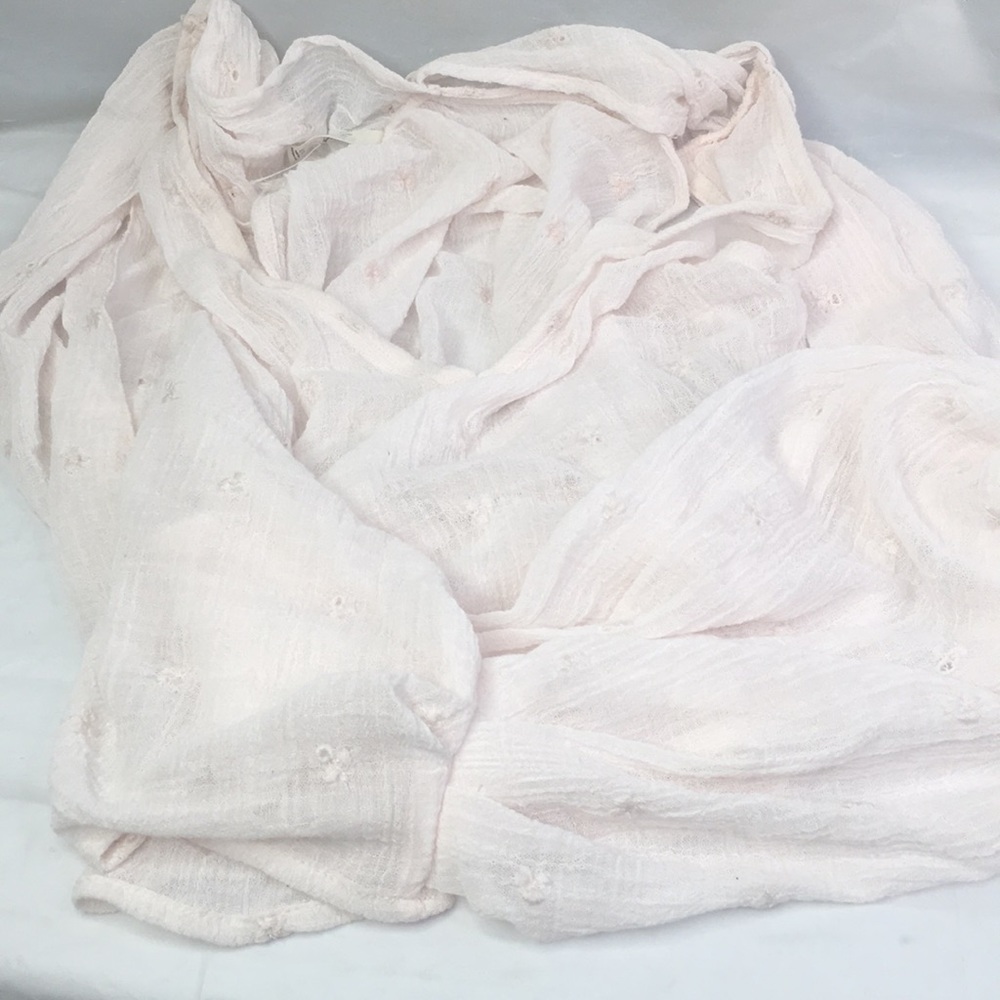 Free People 'bout time Embroidered Gauze Wrap Top - Picture 3 of 6